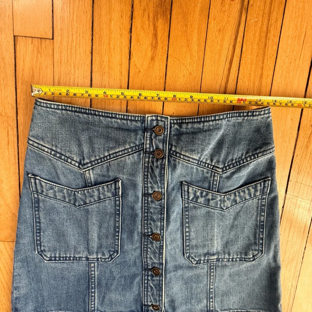 Free People A-line denim Mini skirt  Sz 2